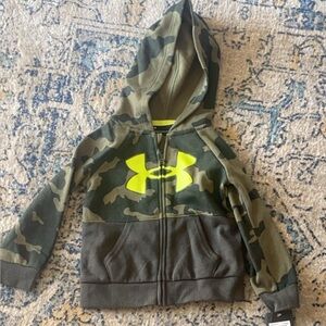 Under Armour Kids Camo Hoodie - Olive Green